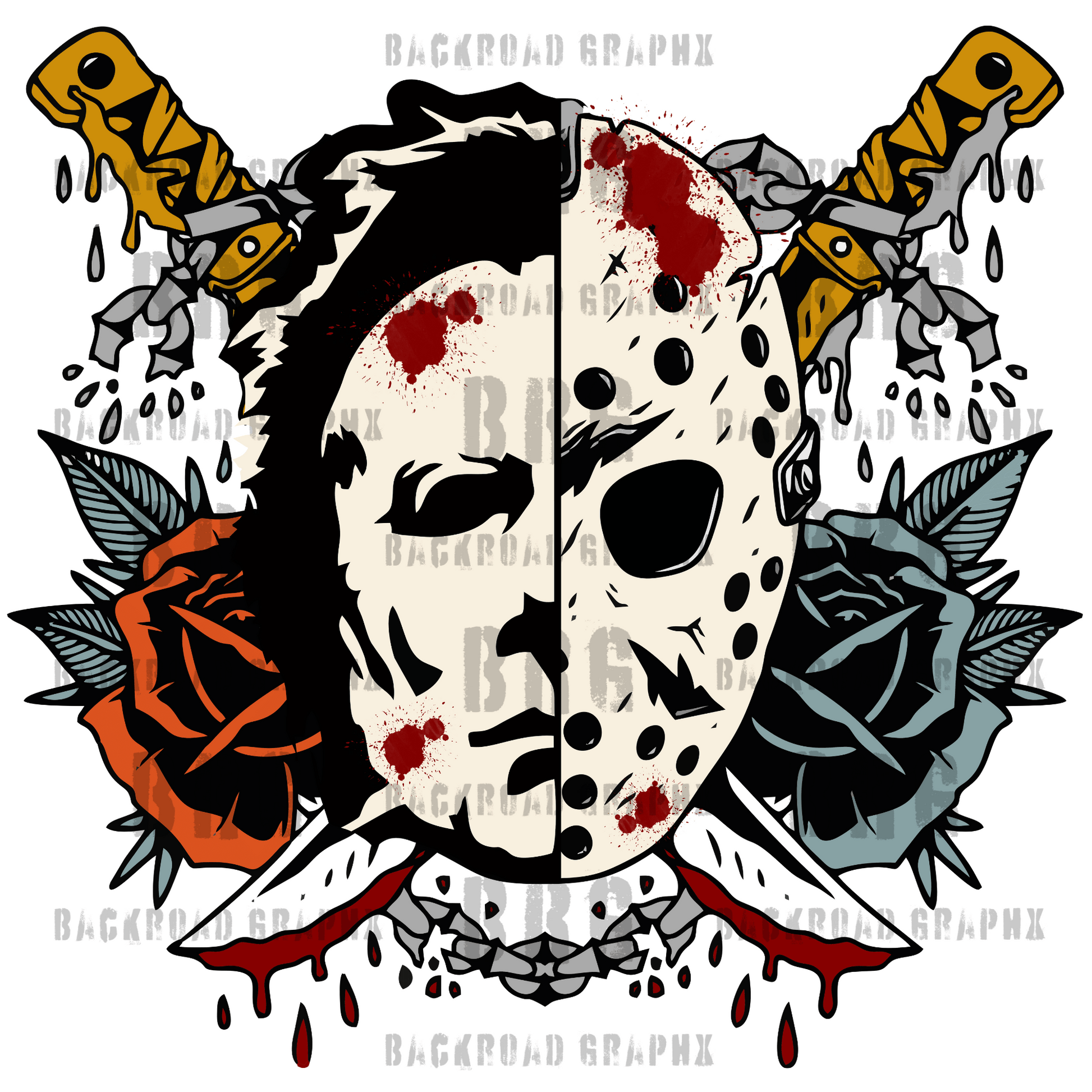 Jason & Michael Transfer Backroad Graphx Best DTF Transfers Near Me UVDTF Stickers decals embroidery swag heat transfers direct to film