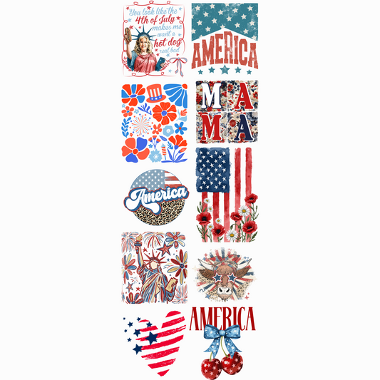 America 2025 Pre-made Gangsheet