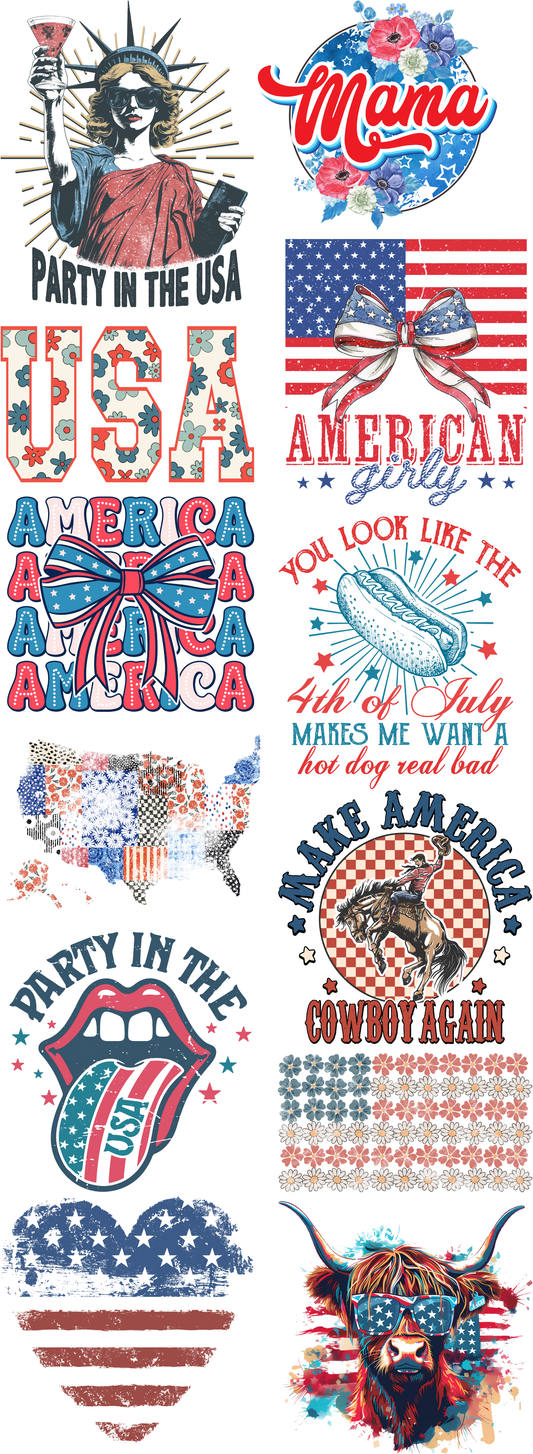 July 4th Premade Gangsheet