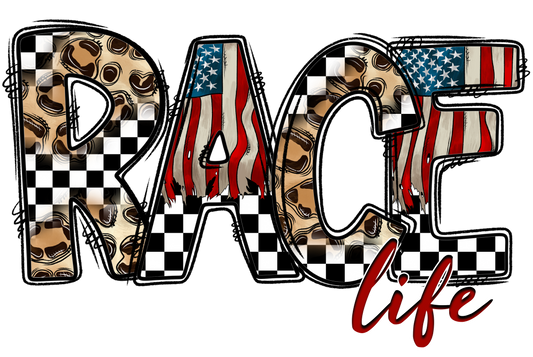 Race Life Transfer Backroad Graphx Best DTF Transfers Near Me UVDTF Stickers decals embroidery swag heat transfers direct to film