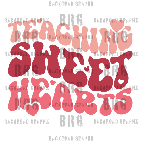 Teaching Sweet Hearts Transfer Backroad Graphx Best DTF Transfers Near Me UVDTF Stickers decals embroidery swag heat transfers direct to film