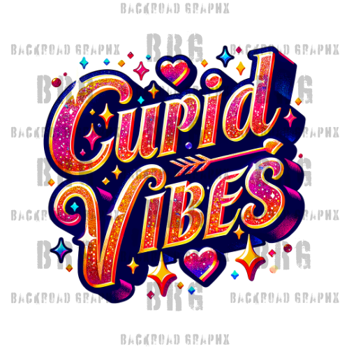 Cupid Vibes Transfer Backroad Graphx Best DTF Transfers Near Me UVDTF Stickers decals embroidery swag heat transfers direct to film