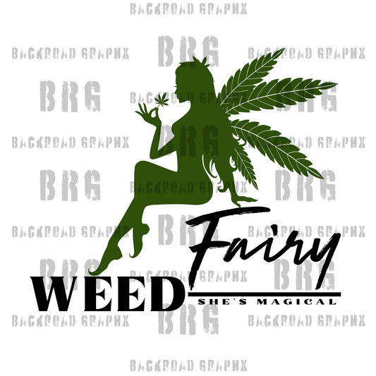 Weed Fairy Transfer Backroad Graphx Best DTF Transfers Near Me UVDTF Stickers decals embroidery swag heat transfers direct to film