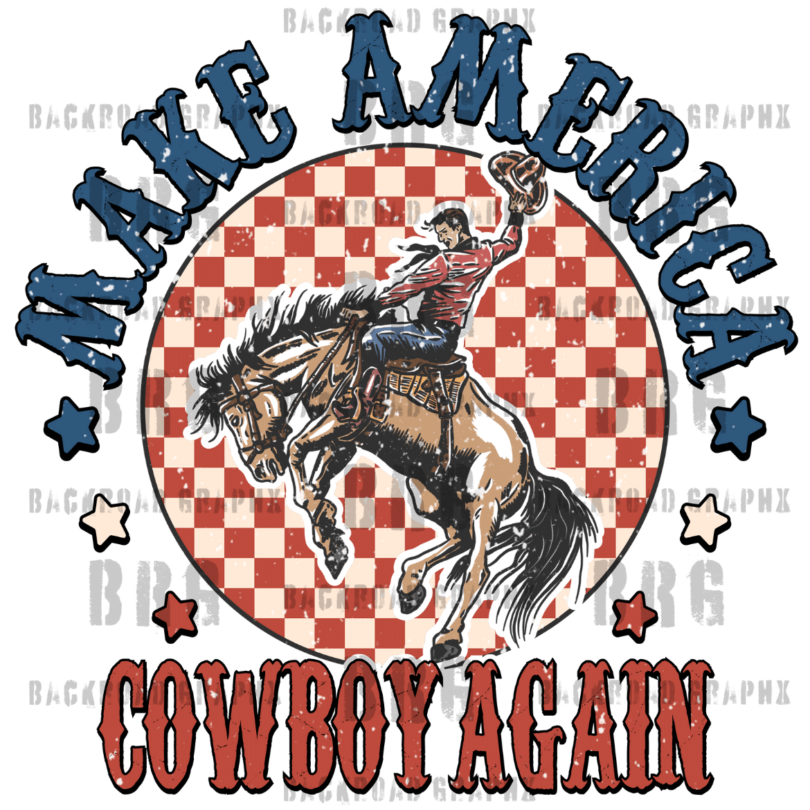 American Cowboy Backroad Graphx Best DTF Transfers Near Me UVDTF Stickers decals embroidery swag heat transfers direct to film