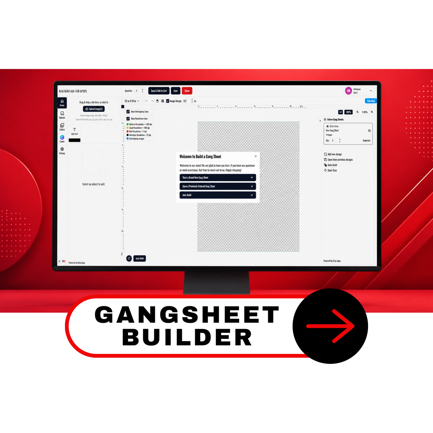 New Gang Sheet Builder For DTF