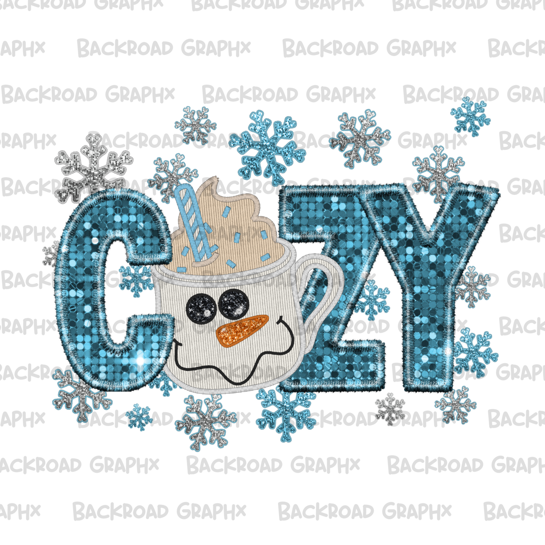 Cozy Sequins transfer Backroad Graphx Best DTF Transfers Near Me UVDTF Stickers decals embroidery swag heat transfers direct to film
