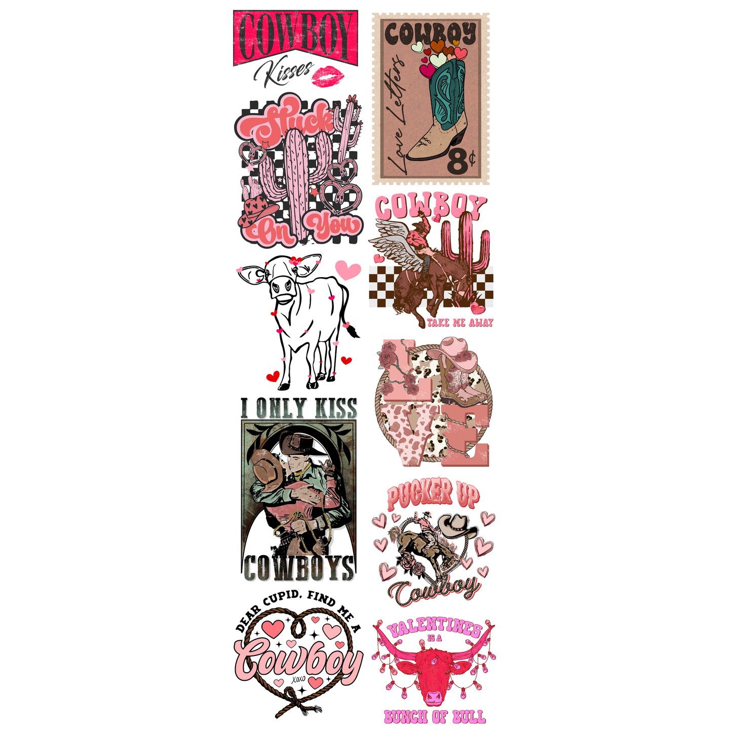 Cowboy Lovin' Pre-made Gang Sheet