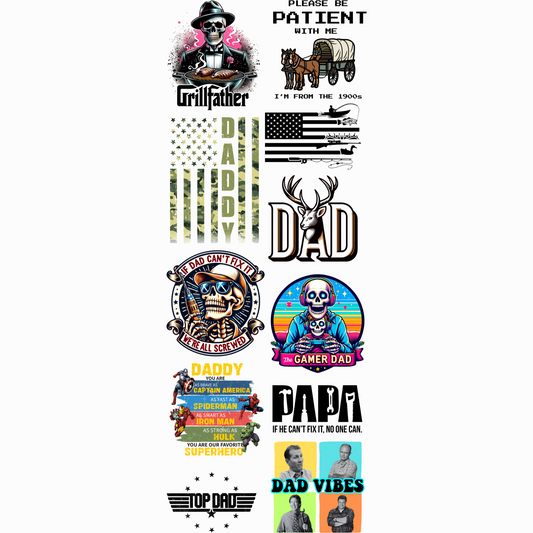 Dad's Gang Sheets 22x60