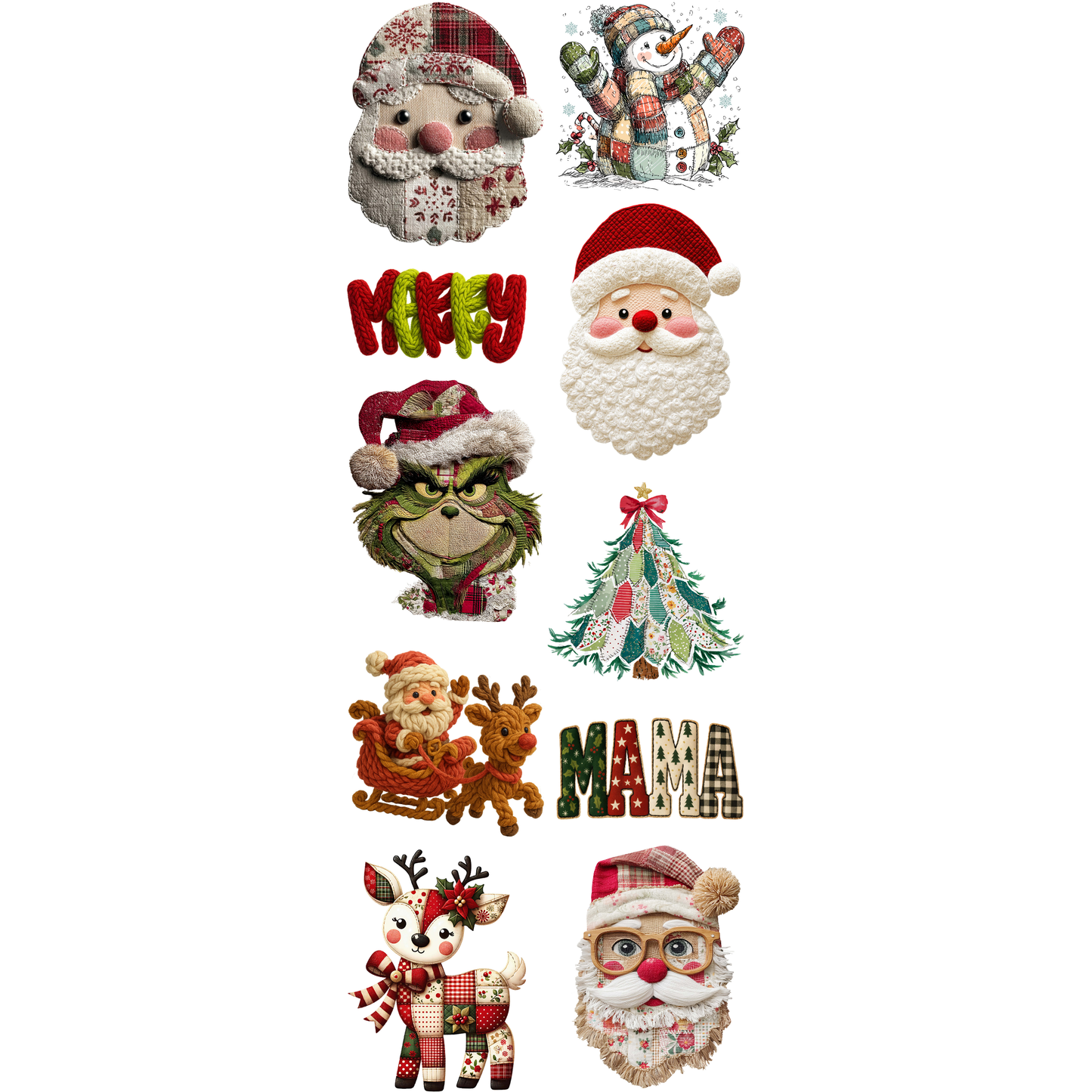 Patchwork Christmas Gang Sheet