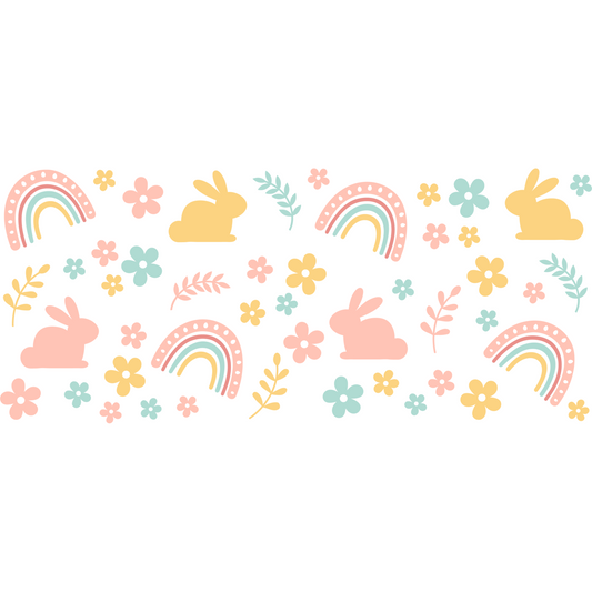 Pastel Easter Cup Wrap Backroad Graphx Best DTF Transfers Near Me UVDTF Stickers decals embroidery swag heat transfers direct to film