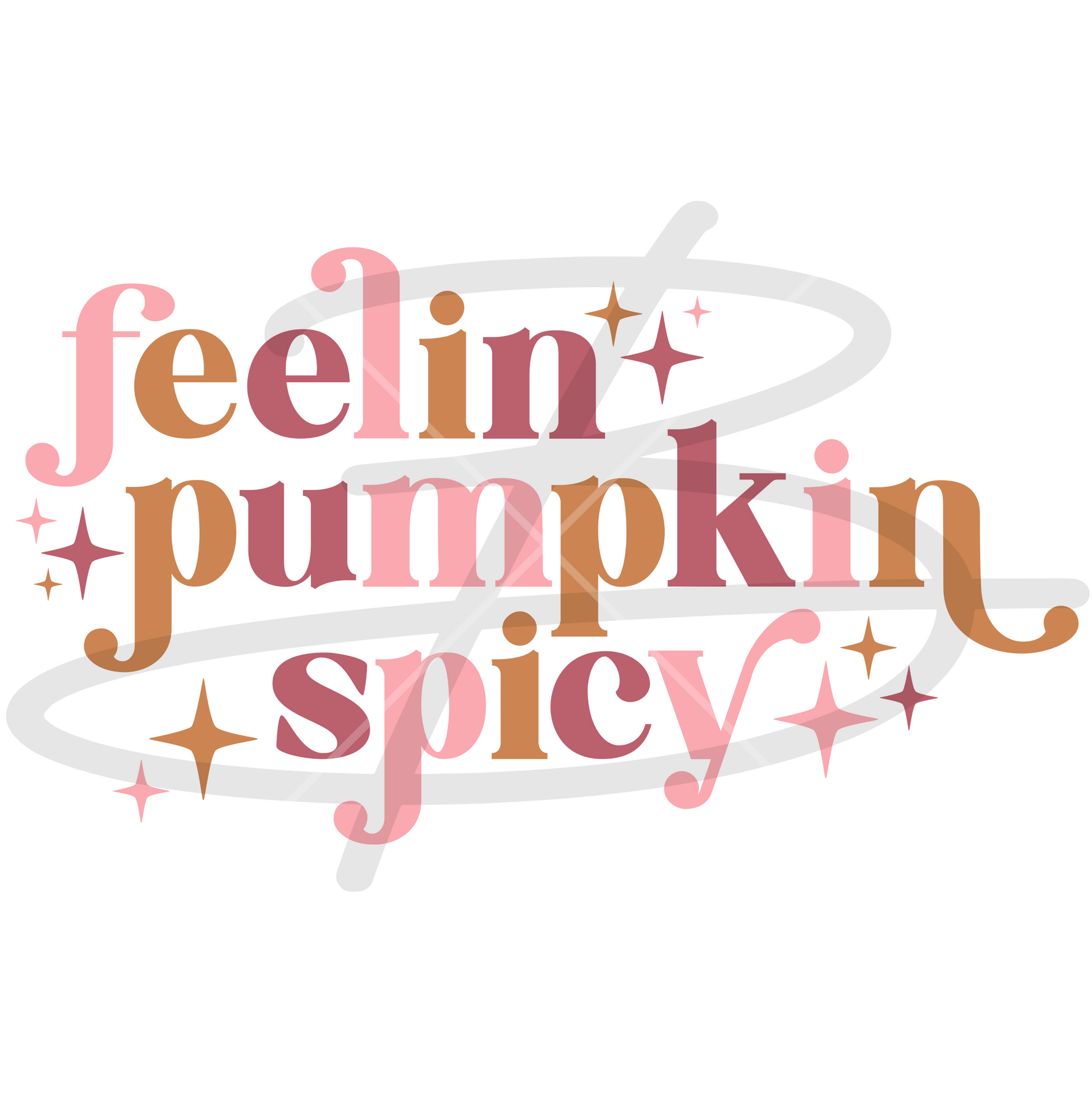 Feelin' Pumpkin Spicy Transfer Backroad Graphx Best DTF Transfers Near Me UVDTF Stickers decals embroidery swag heat transfers direct to film