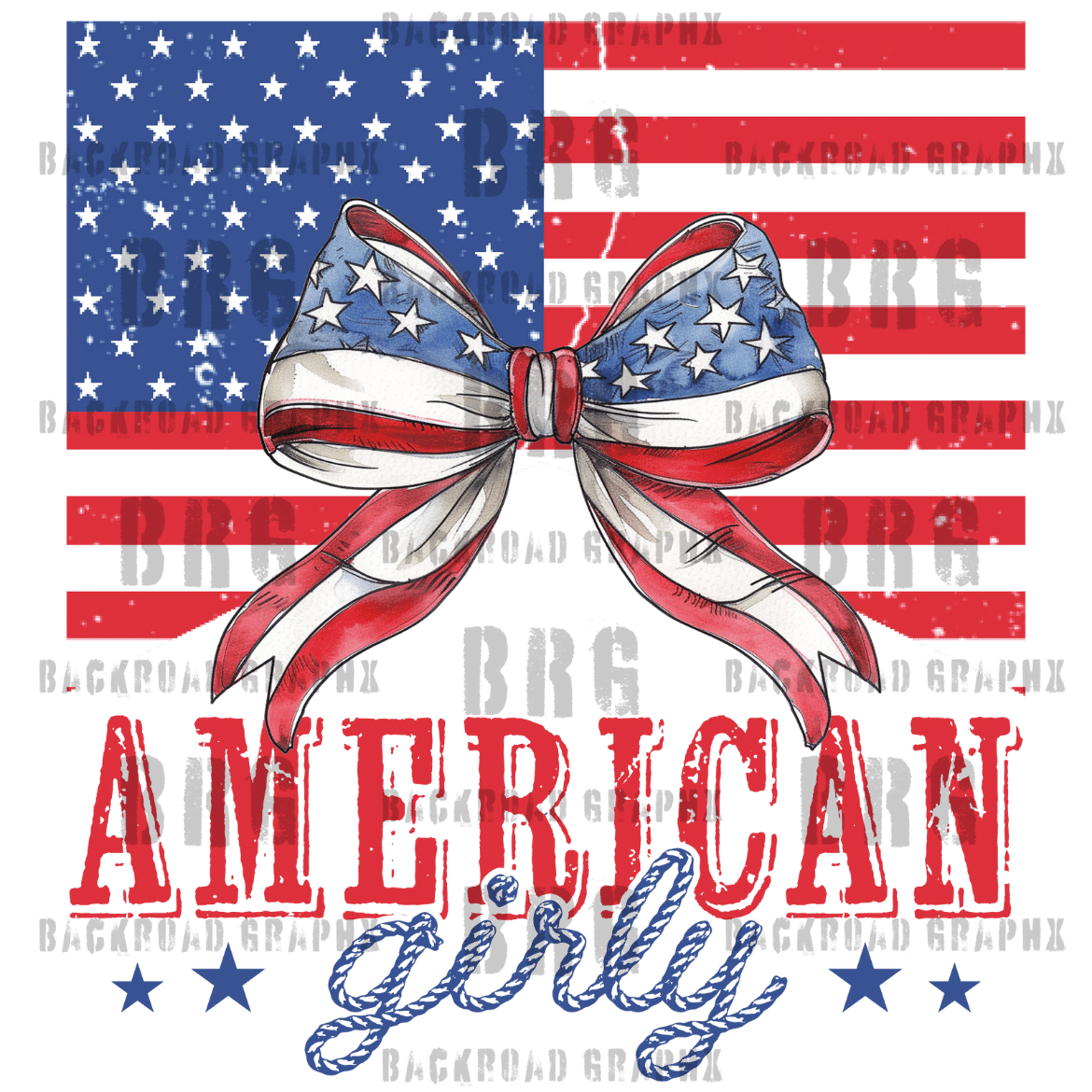 American Girly Backroad Graphx Best DTF Transfers Near Me UVDTF Stickers decals embroidery swag heat transfers direct to film