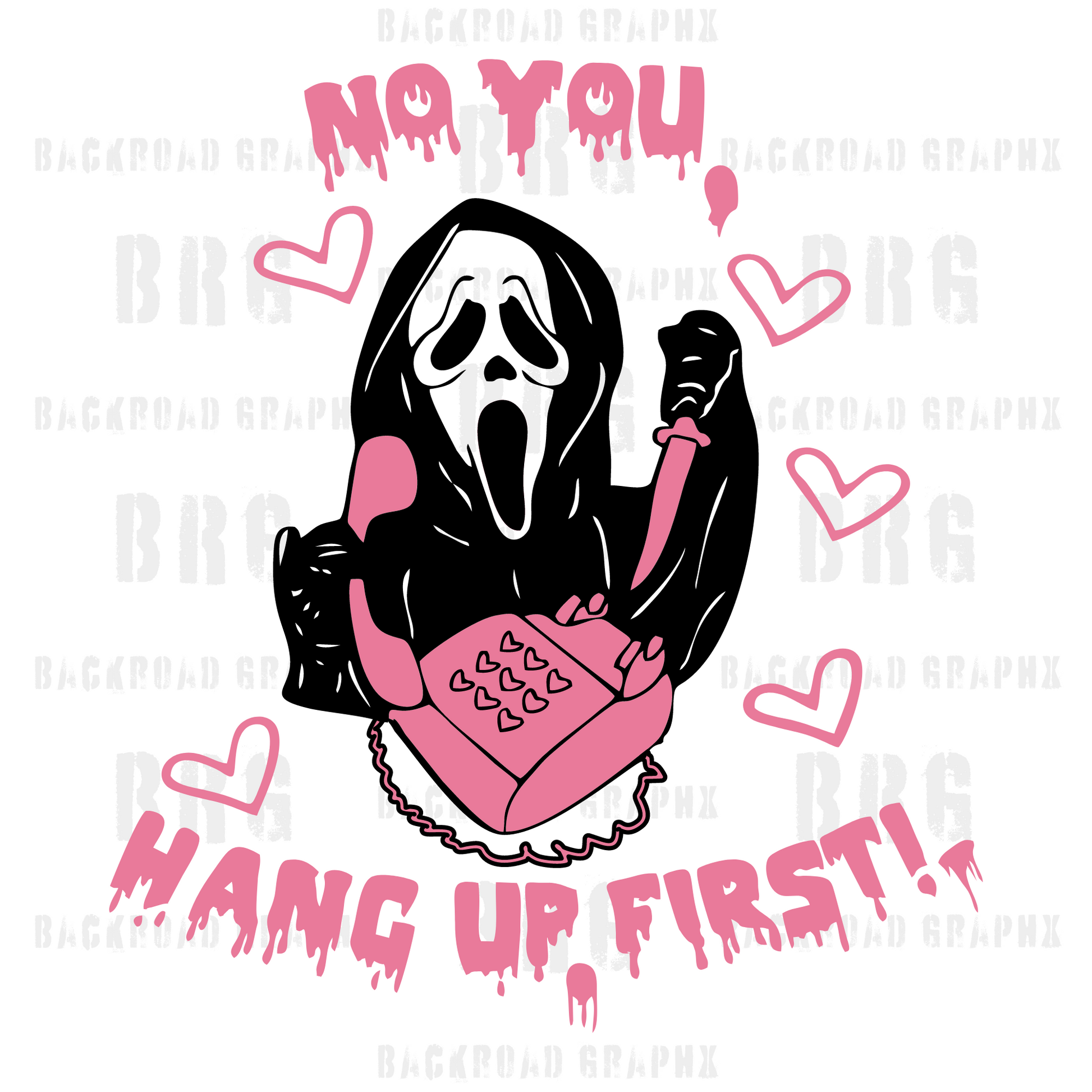 No you hang up transfer Backroad Graphx Best DTF Transfers Near Me UVDTF Stickers decals embroidery swag heat transfers direct to film