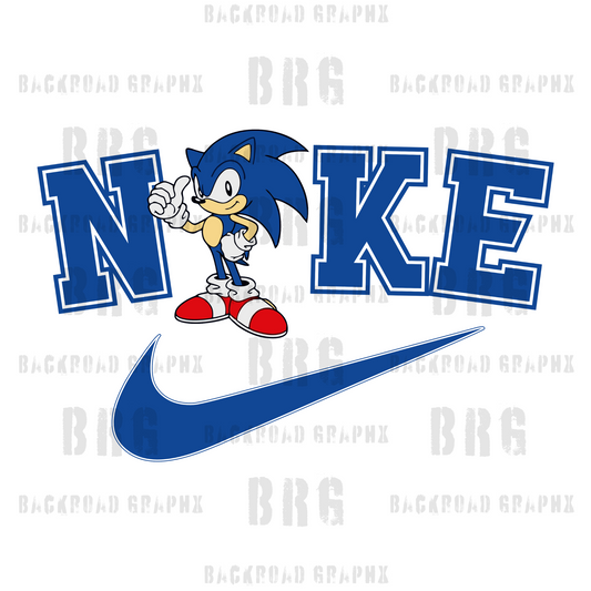 Sonic Nike transfer Backroad Graphx Best DTF Transfers Near Me UVDTF Stickers decals embroidery swag heat transfers direct to film