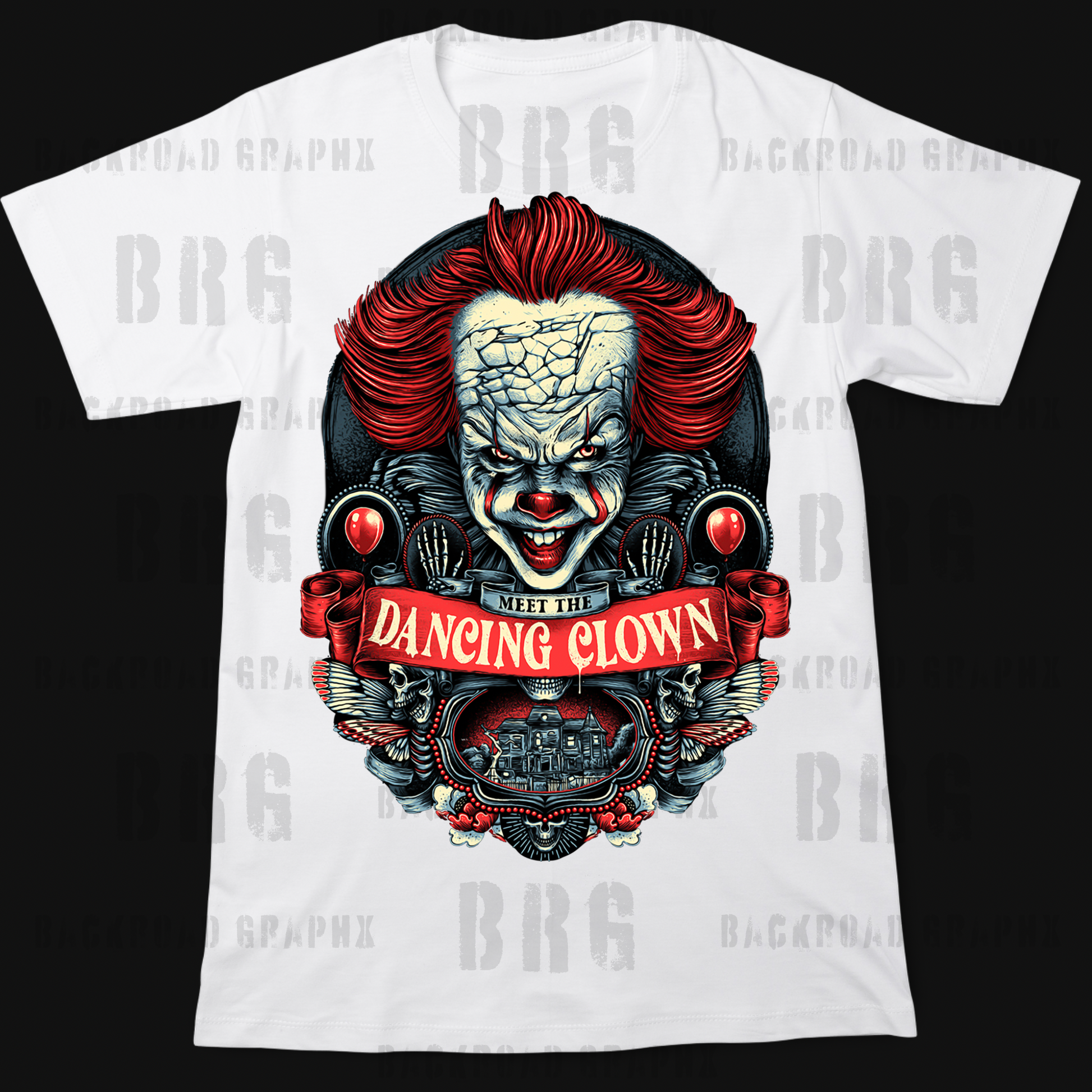 Pennywise transfer Backroad Graphx Best DTF Transfers Near Me UVDTF Stickers decals embroidery swag heat transfers direct to film