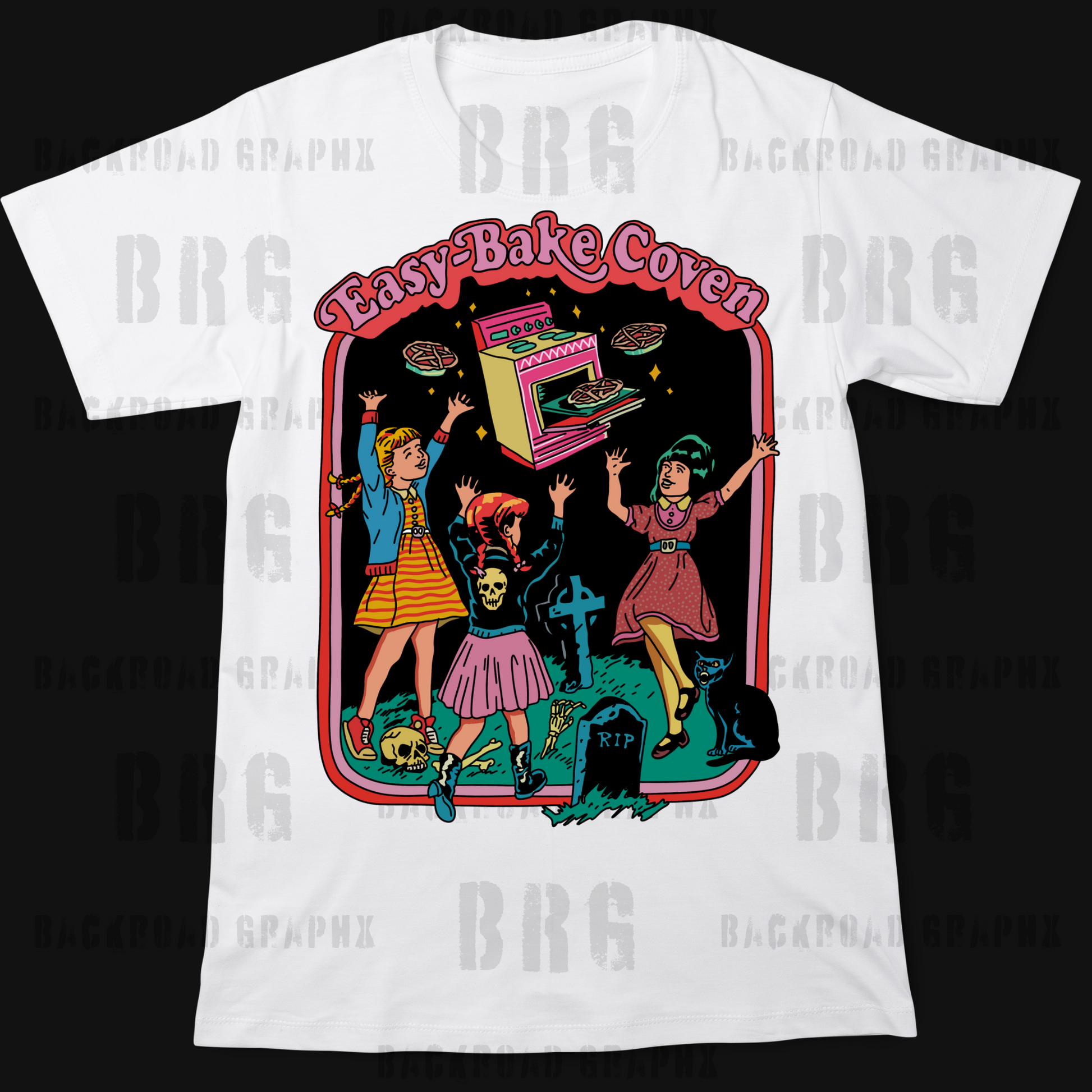 Easy Bake Coven transfer Backroad Graphx Best DTF Transfers Near Me UVDTF Stickers decals embroidery swag heat transfers direct to film