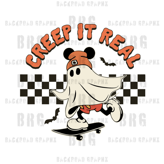 Creep it real transfer Backroad Graphx Best DTF Transfers Near Me UVDTF Stickers decals embroidery swag heat transfers direct to film
