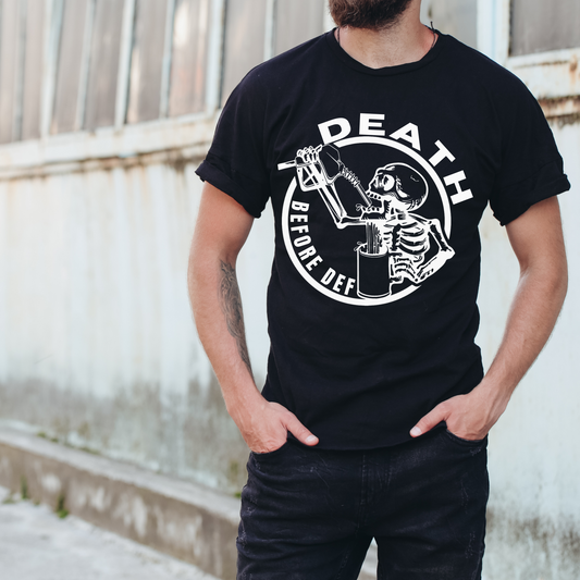 Death before DEF Backroad Graphx Best DTF Transfers Near Me UVDTF Stickers decals embroidery swag heat transfers direct to film
