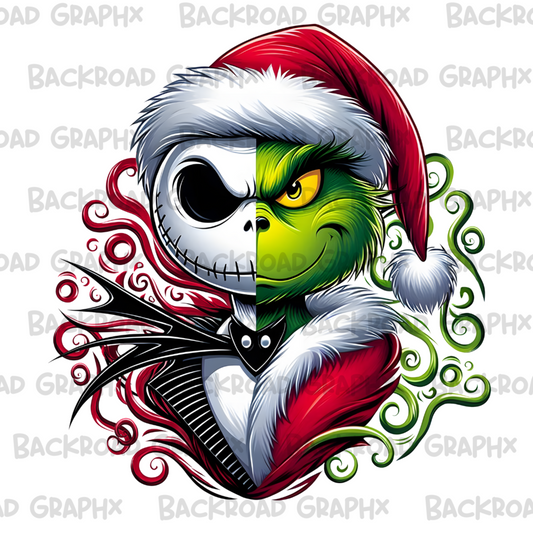 Jack and Grinch Transfer Backroad Graphx Best DTF Transfers Near Me UVDTF Stickers decals embroidery swag heat transfers direct to film