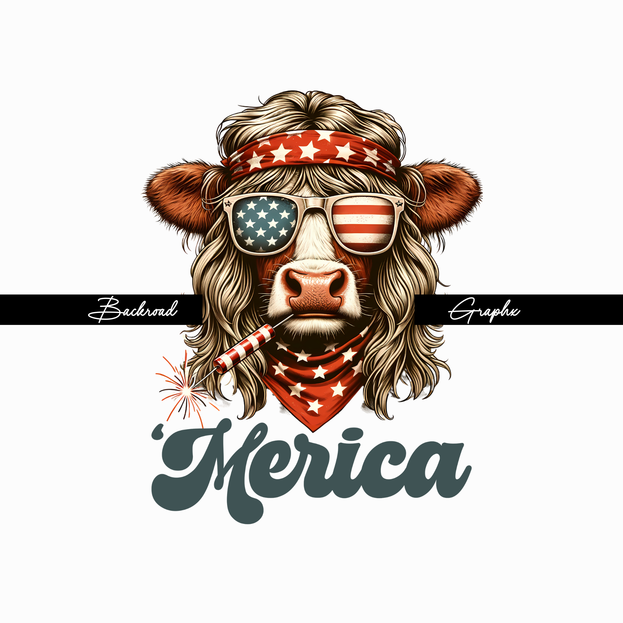 Merica Cow Transfer – Backroad Graphx