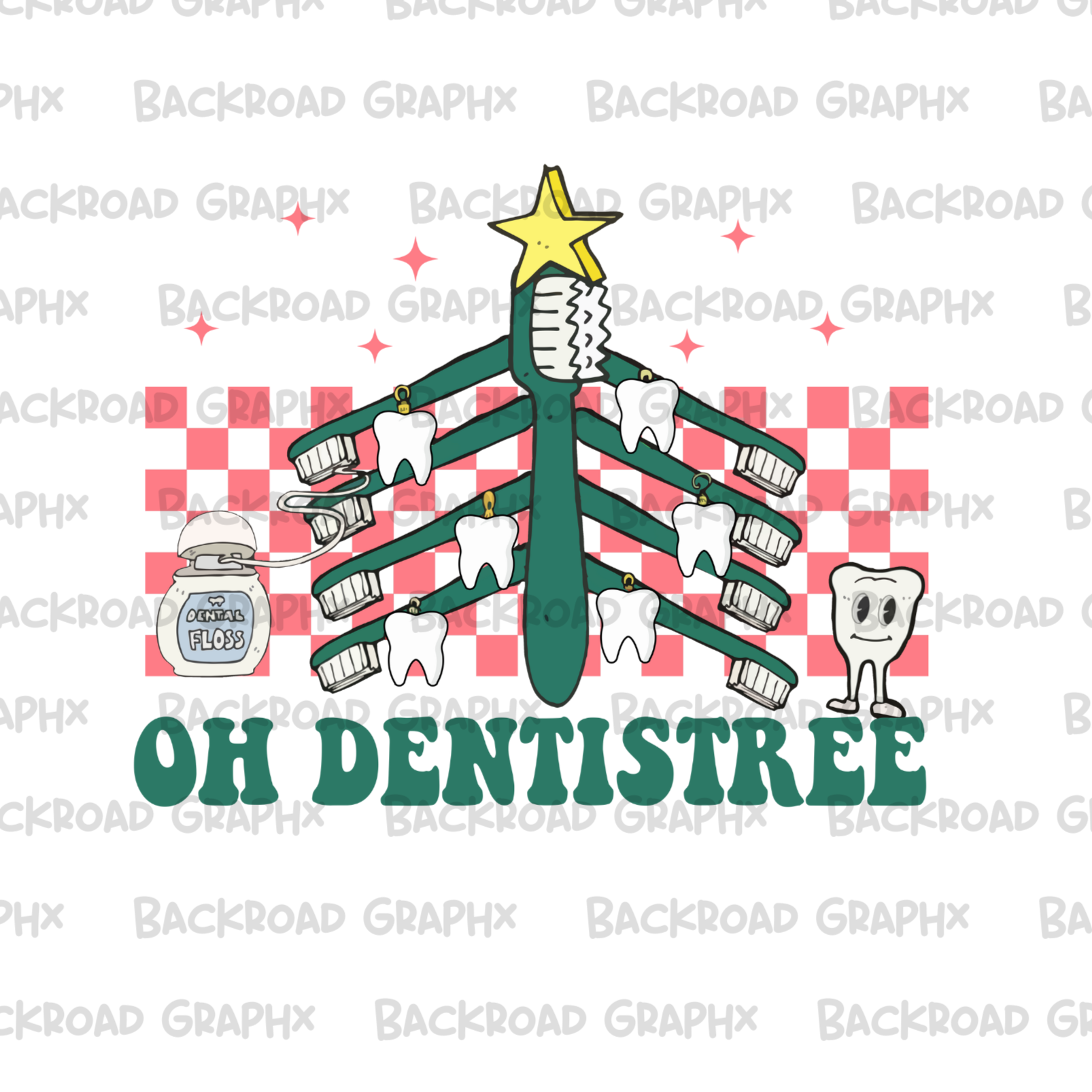 Oh Dentistree Transfer Backroad Graphx Best DTF Transfers Near Me UVDTF Stickers decals embroidery swag heat transfers direct to film