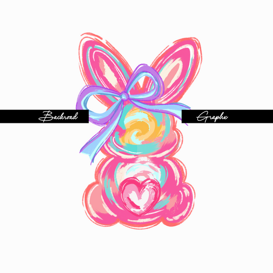 Paint Bunny Easter Transfer