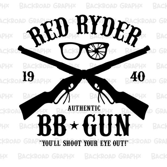 Red Ryder Christmas Transfer Backroad Graphx Best DTF Transfers Near Me UVDTF Stickers decals embroidery swag heat transfers direct to film