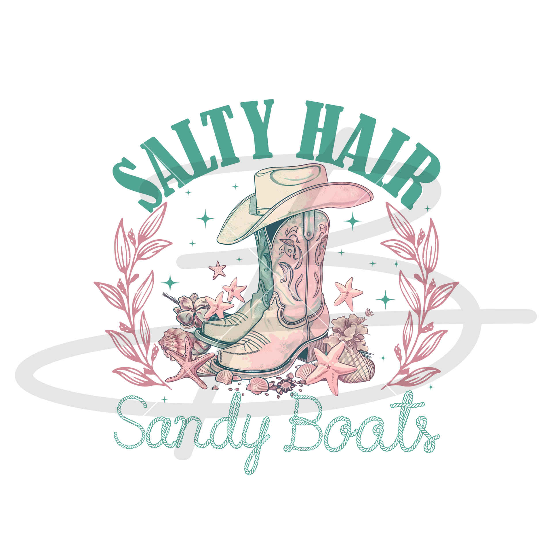 Salty Hair Sandy Boots Backroad Graphx Best DTF Transfers Near Me UVDTF Stickers decals embroidery swag heat transfers direct to film