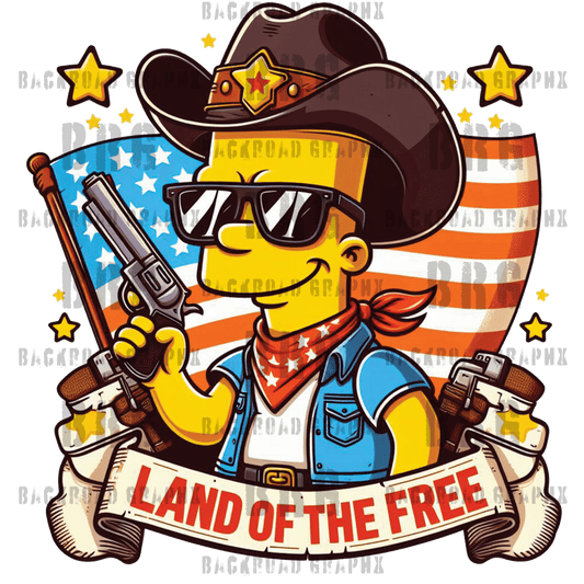 Patriotic Bart Backroad Graphx Best DTF Transfers Near Me UVDTF Stickers decals embroidery swag heat transfers direct to film