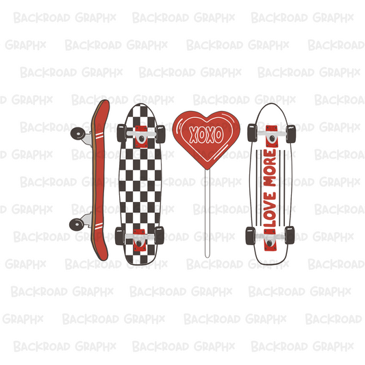 Valentines Skateboards Transfer Backroad Graphx Best DTF Transfers Near Me UVDTF Stickers decals embroidery swag heat transfers direct to film