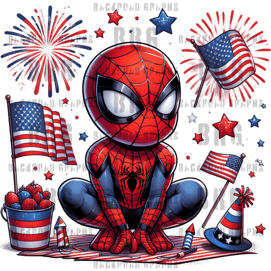 Red, White, and Spiderman Backroad Graphx Best DTF Transfers Near Me UVDTF Stickers decals embroidery swag heat transfers direct to film