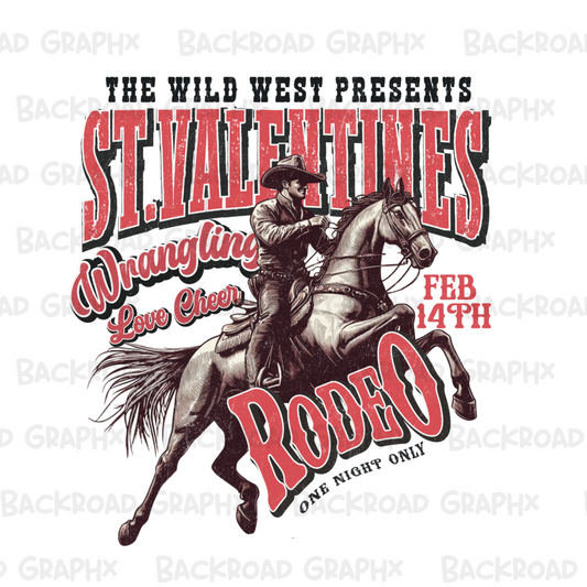 St Valentines Rodeo Transfer Backroad Graphx Best DTF Transfers Near Me UVDTF Stickers decals embroidery swag heat transfers direct to film