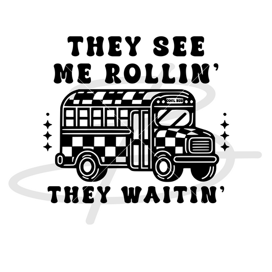 They See Me Rollin Bus Transfer Backroad Graphx Best DTF Transfers Near Me UVDTF Stickers decals embroidery swag heat transfers direct to film