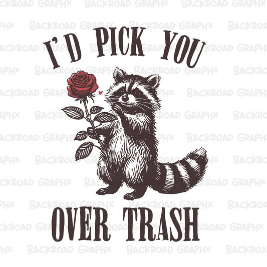 Valentines I'd Pick You Transfer Backroad Graphx Best DTF Transfers Near Me UVDTF Stickers decals embroidery swag heat transfers direct to film
