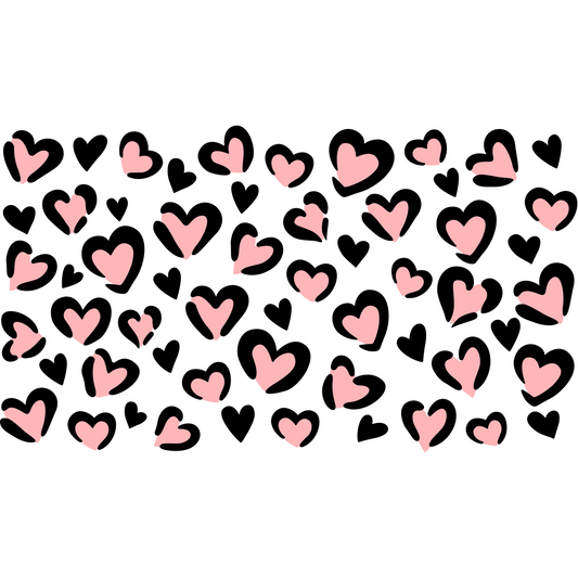 Cheetah Hearts Cup Wrap Backroad Graphx Best DTF Transfers Near Me UVDTF Stickers decals embroidery swag heat transfers direct to film
