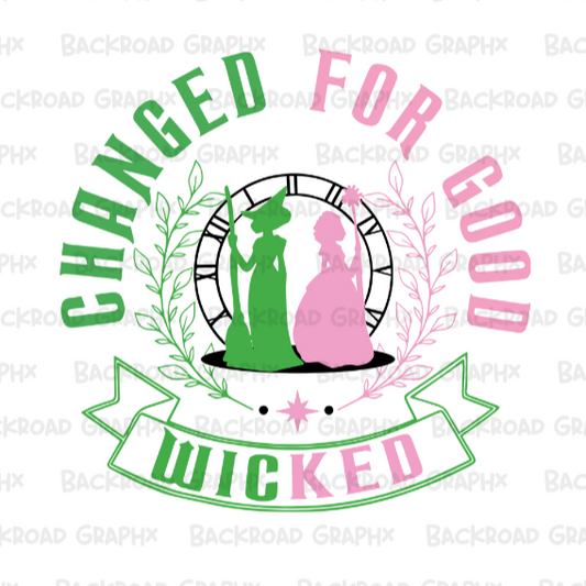 Wicked Pink and Green Transfer Backroad Graphx Best DTF Transfers Near Me UVDTF Stickers decals embroidery swag heat transfers direct to film